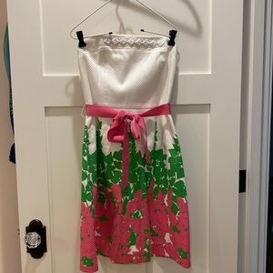 Lilly Pulitzer, size 8 strapless dress